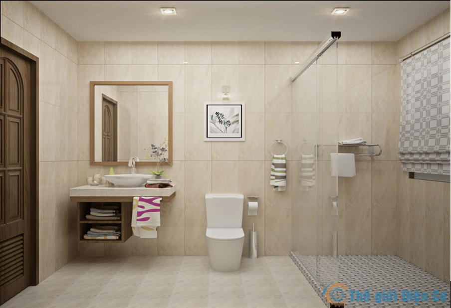 Đèn ốp trần phòng tắm có khả năng chống ẩm tốt
